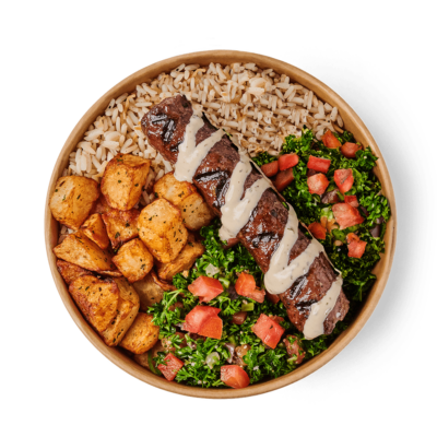 Lebanese kafta kebab bowl for kids